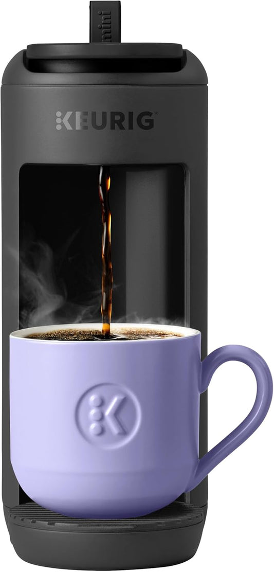 Keurig K-Mini Mate Single Serve K-Cup Pod Coffee Maker, Brews Up to 12 oz Cup, Compact Portable Coffee Machine for Small Spaces, Great for Dorms & Offices, Black by Keurig