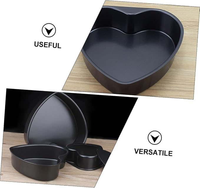Heart Shaped Baking Pan Cake Pan Fat Oven Microwave Safe Detachable Bottom - Image 4