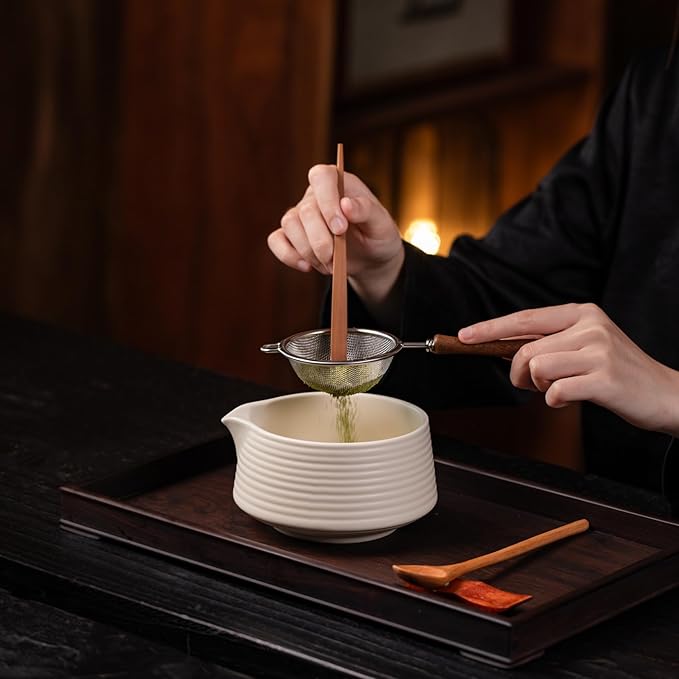 Premium Matcha Ceremony Set – Complete 9-Pcs Ritual Kit – Presented in Luxury Magnetic Gift Box, Perfect for Gifting or Self-Care (Milky White)