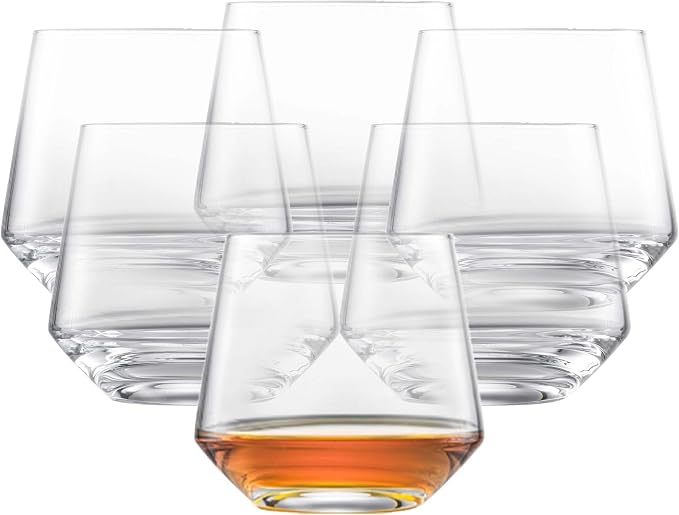 ZWIESEL GLAS Pure Whiskey Glass (Set of 6), Tumblers for Whiskey, Dishwasher-Safe Tritan Crystal Glasses, Made in Germany (13 Ounce) by Unknown