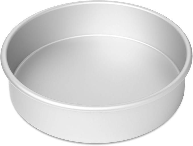 8 x 2 Inch Round Cake Pans, Set of 2 Anodized Aluminum Cake Pans Baking Tins - Image 2