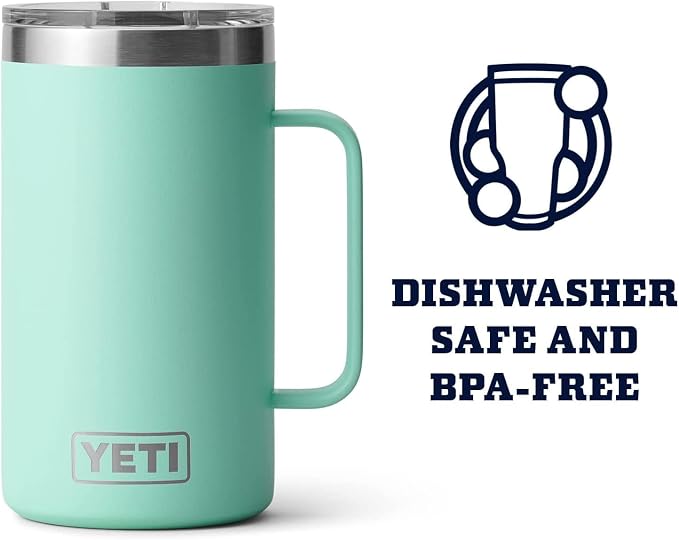 YETI Rambler 24 oz Mug, Vacuum Insulated, Stainless Steel with MagSlider Lid - Image 4