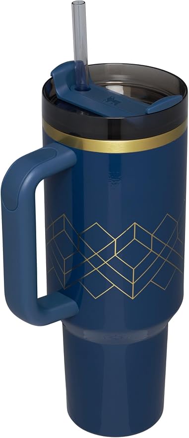 Stanley Quencher H2.O FlowState™ Tumbler 40 oz Nightfall Gloss Deco | Handle and Straw | 3-Position Lid | Cup Holder Compatible for Travel | Insulated Stainless Steel Cup | BPA-Free - Image 2