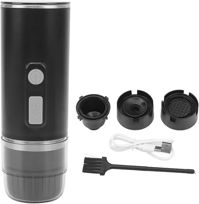 Semme Portable Coffee Maker Rechargeable Electric Coffee Machine for Camping Travel Office 2 in Compatible with Ground Capsules 110ml 800mAh Battery Lightweight - Image 6