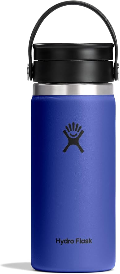 Hydro Flask Flex Sip Coffee Tumbler – Insulated Stainless Steel, Non Spill, Leak Proof Travel Coffee Cup 16 Oz Capri Blue by Unknown