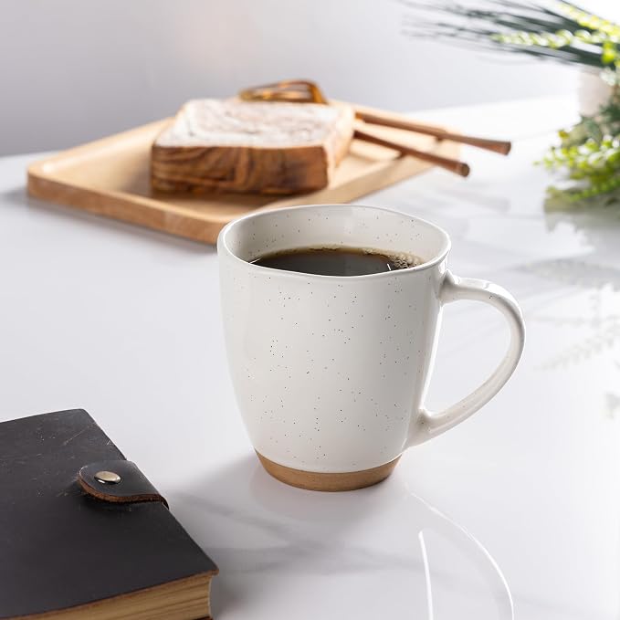 AmorArc 12oz Coffee Mugs, Ceramic Coffee Mugs set of 4 for Man, Woman, Dad, Mom, Modern Coffee Mugs with handle for Latte/Cappuccino/Milk/Cocoa. Dishwasher&Microwave Safe,Multi-Color - Image 5