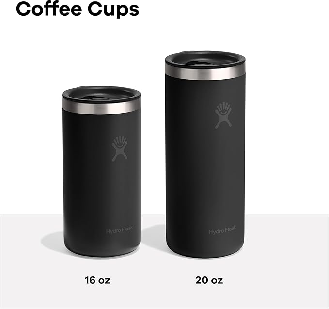Hydro Flask Travel Coffee Cup – Insulated Stainless Steel, Non-Spill, Leak Proof To-Go Tumbler 20 Oz Shale Gray - Image 4