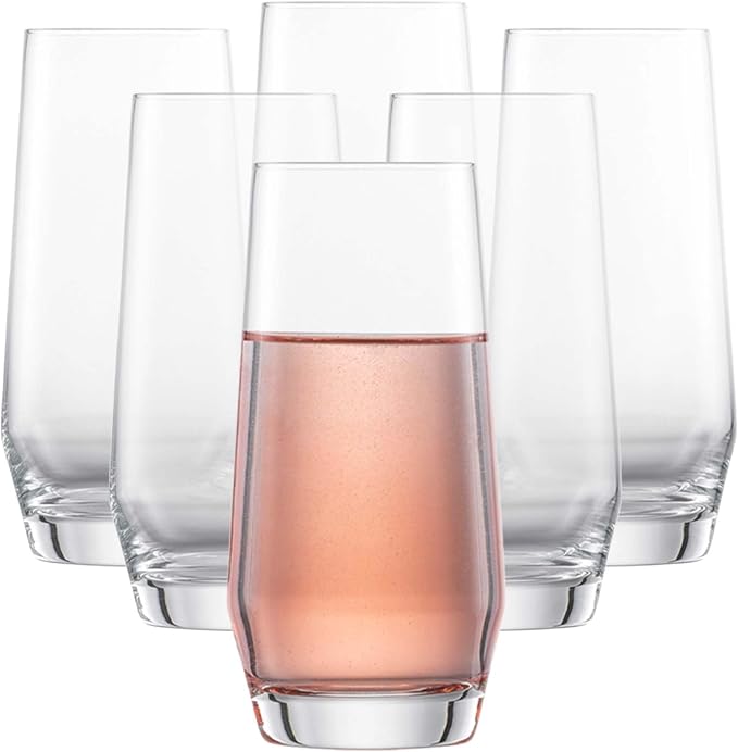 ZWIESEL GLAS Pure Longdrink Glass (Set of 6), Bar Glasses for Long Drinks, Dishwasher-Safe Tritan Crystal Glasses, Made in Germany (18 Ounce) by Unknown