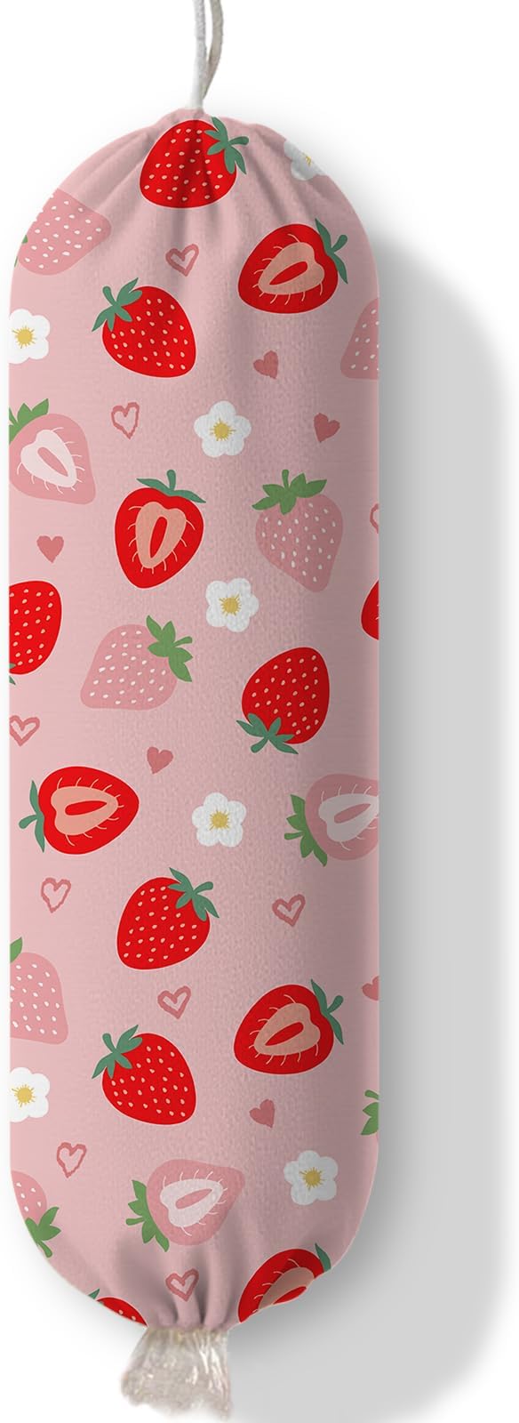 Strawberry Plastic Bag Holder Dispenser, Plastic Grocery Bag Organizer & Wall Mount Paper Trash Bags Saver Storage for Kitchen Home Pantry Decor, Kitchen Decor Shopping Bags Storage Dispenser by Ialtsidws