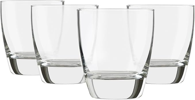 Set of 4, 12.5 oz Clear All Purpose Drinking Glasses, Multipurpose Glassware Ideal for Water, Juice, Iced Drinks and Everyday Kitchen Use by Unknown