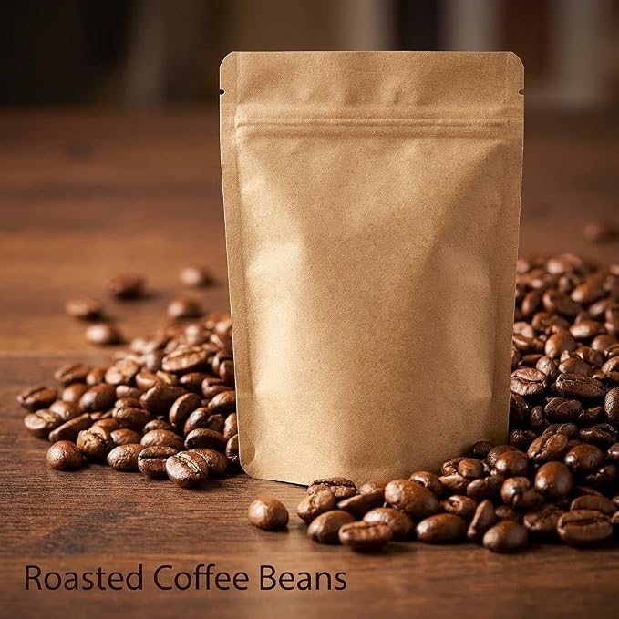 AwePackage Heavy Duty Kraft Paper Self Standing Resealable Zipper Pouch Bags (1 oz- 16 oz) - FDA and USDA compliant (50, 1 Oz) - Image 8