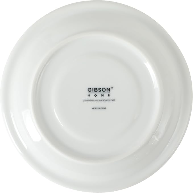 Gibson Home Gracious Dining 7-Ounce Cappuccino Cups Set of 4, Stackable Coffee Cups with 4 Saucers, Metal Stand, Coffee Mugs for Latte, Café, Mocha, Tea - Image 9