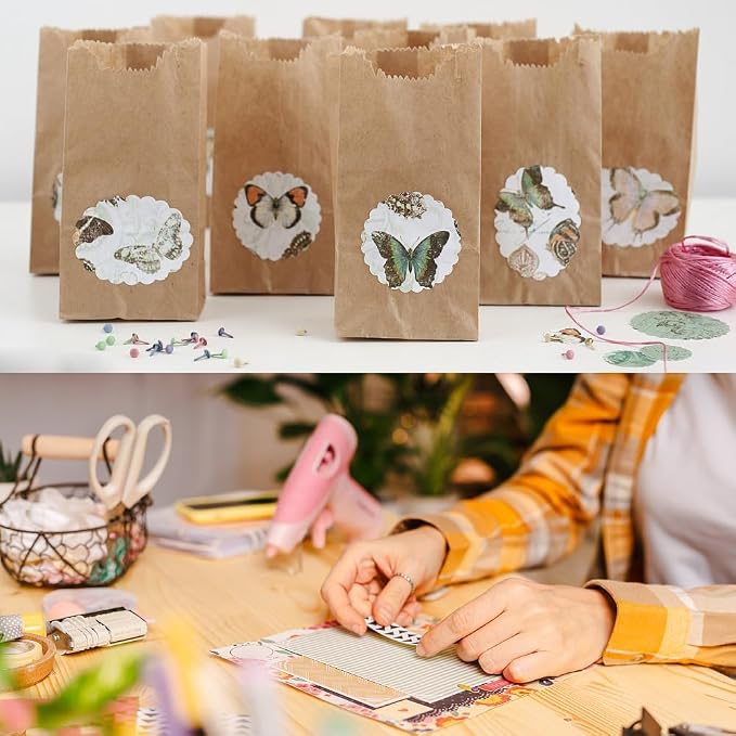 Alaiay 100-500pcs Custom Stickers Kraft Paper Personalized Labels for Canning Bottles, Storage Bins, Baking, Jars, Gift Tags, Homemade Products, Round - Image 7