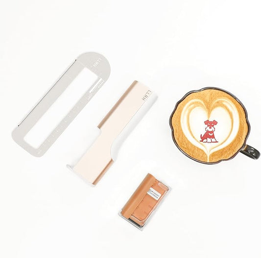 LLRH Latte Art Food Printpen DIY Image for Coffee Beer Cocktails Macaron Cookie, Bluetooth, for Home, Small Shops (Red)