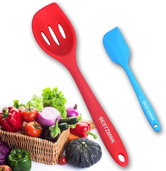 Kitchen Utensil Set - 11 Cooking Utensils - Colorful Silicone Kitchen Utensils - Nonstick Cookware with Spatula Set - Colored Best Kitchen Tools Kitchen Gadgets(Multi) - Image 7