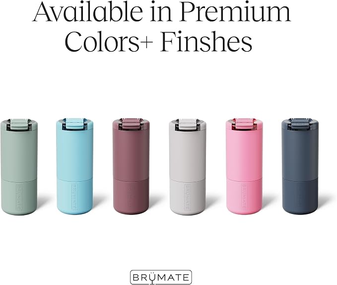 BrüMate Strova 18oz 100% Leakproof Insulated Coffee Mug | Ceramic-Lined Interior | Built-In Silicone Sleeve for Travel | Locking Flip Lid (Polka Pearl) - Image 6