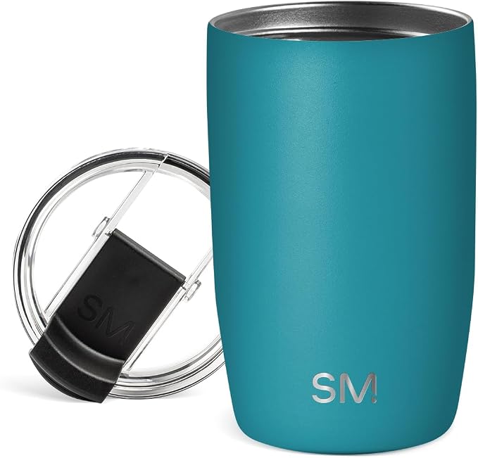 Simple Modern Travel Coffee Mug with Lid | 12oz | Teal | Voyager Coffee Cup, Coffee Tumbler for Hot & Iced Drinks | Insulated Stainless Steel Travel Mug | Maui by Unknown