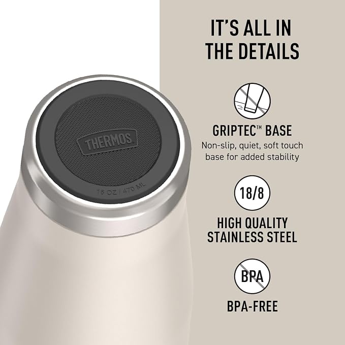 THERMOS ICON SERIES, Stainless Steel Mug, Sandstone, 16 oz - Image 4