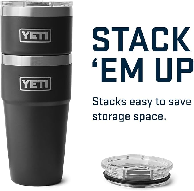 YETI Rambler 20 oz Stackable Tumbler, Stainless Steel, Vacuum Insulated with MagSlider Lid - Image 6