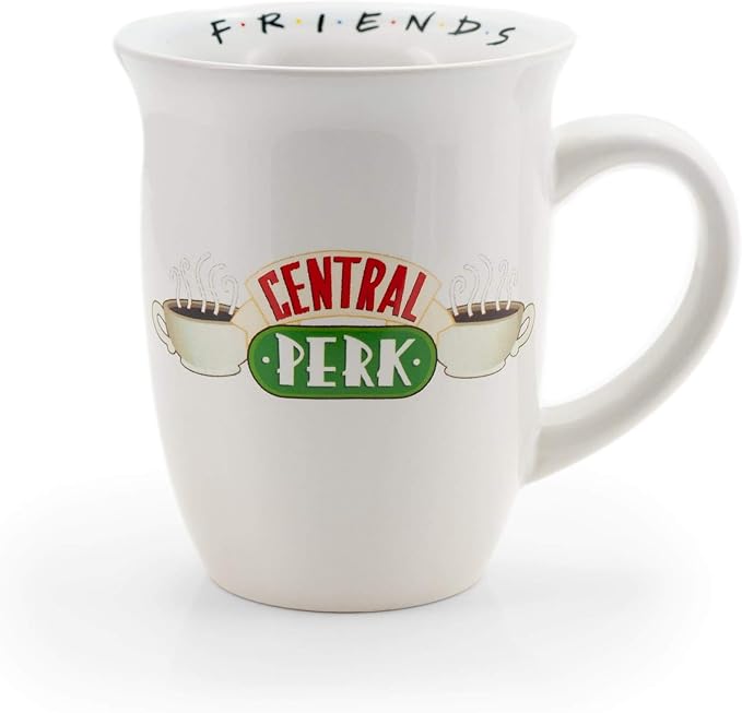 Silver Buffalo Friends Central Perk Logo Wide Rim Ceramic Mug, 16 Ounces by SilverBuffalo