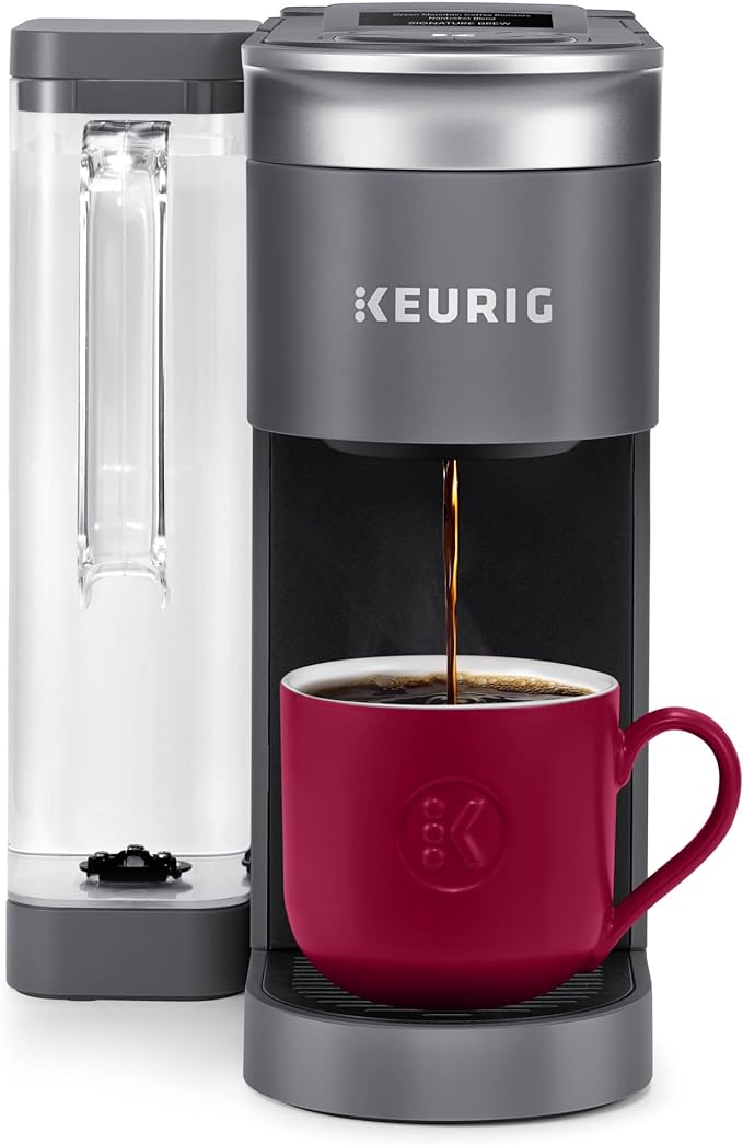 Keurig K-Supreme SMART Single Serve Coffee Maker With Wifi Compatibility, 4 Brew Sizes, And 66oz Removable Reservoir, Compatible with Alexa, Gray by Keurig