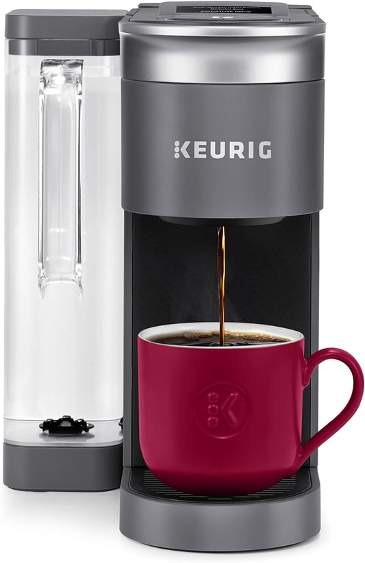 Keurig K-Supreme SMART Single Serve Coffee Maker With Wifi Compatibility, 4 Brew Sizes, And 66oz Removable Reservoir, Compatible with Alexa, Gray by Keurig