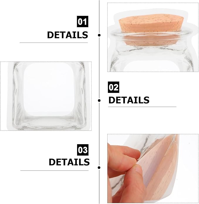 NOLITOY 100pcs Self-sealing Cookie Bags with Mason Jar Pattern, 14x20+3.5cm Bottle Wrapping Dessert Storage Bags for Snacks and Candy Packaging - Image 8