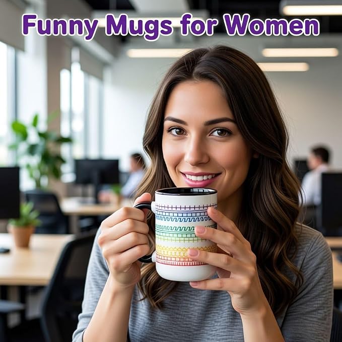 Funny Coffee Mugs for Women Men,15oz Hidden Message Ceramic Cup | Secret Message Mug,Novelty Birthday Gag Gifts for Friends,Family,Office Prank Gag Gift for Coworkers,Fun White Elephant Gifts - Image 7