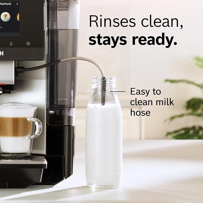 Bosch 800 Series Fully Automatic Coffee, Espresso Machine - Black | Double Cup, Touchscreen, Large Bean Capacity, 35 Drinks, Cold Brew, Save up to 10 Profiles, Integrated Grinder, Milk Frother - Image 10