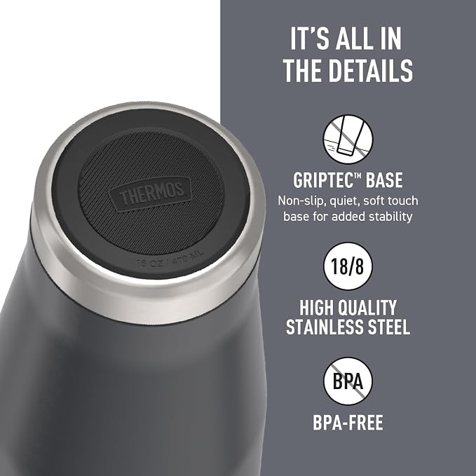THERMOS ICON SERIES, Stainless Steel Tumbler, Granite, 16 oz (Pack of 4) - Image 4