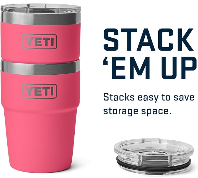 YETI Rambler 16 oz Stackable Tumbler, Vacuum Insulated, Stainless Steel with MagSlider Lid | Stackable - Image 6