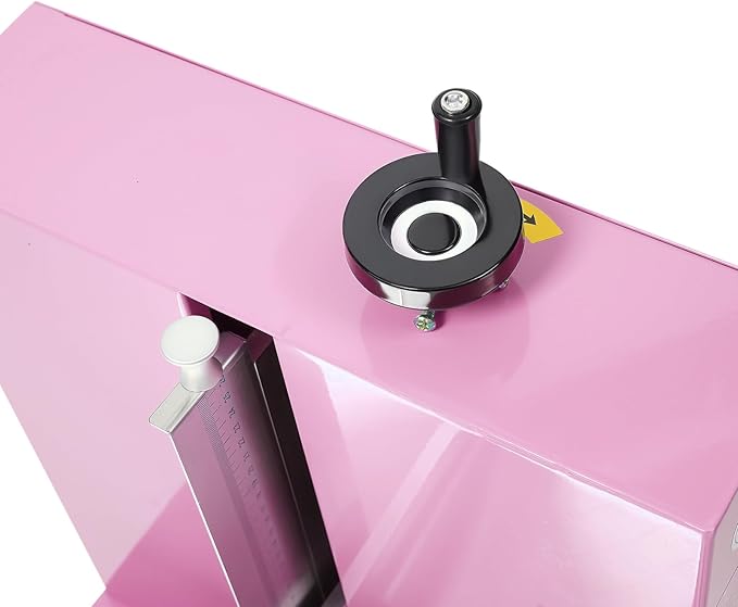 Cake Decorating Machine, 4-12 inch Cake Cream Spreading Coating Smearing Machine Cream Smooth Coating Decoration with Adjustable Spatula Turntable for Cake Shops, Dessert Shops (Pink)