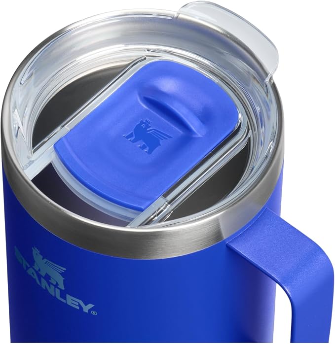 STANLEY Everyday Camp Mug 24oz | Drink Through Lid | Cup for Coffee, Tea and Drinks | Insulated Stainless Steel Coffee Mug | BPA-Free | Cobalt - Image 2