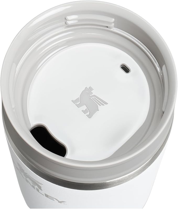 STANLEY Cafe To Go Travel Mug 16 oz | Leakproof Two-Part Drink Through Lid | Tumbler Cup for Coffee, Tea and Drinks | Insulated Stainless Steel Coffee Mug | BPA-Free | Frost - Image 2