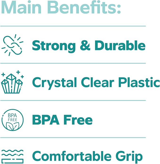 Comfy Package GUSTO Clear Plastic Cups – Disposable Drinking Cups for Parties, Events, & Everyday Use – Crystal Clear, BPA-Free, Durable Polypropylene - (Formerly (7oz., 500, Count)