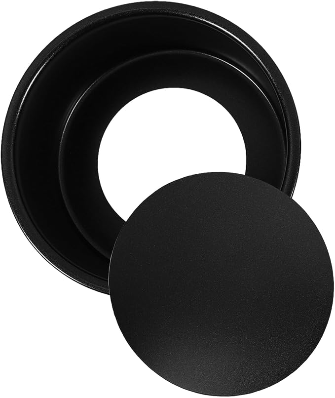 Non-stick Carbon Steel round Cake Pan 6-inch Removable Bottom Baking Mold for Household Oven Use, Small Chiffon Bakeware Tray for Practical Cake Baking by Unknown