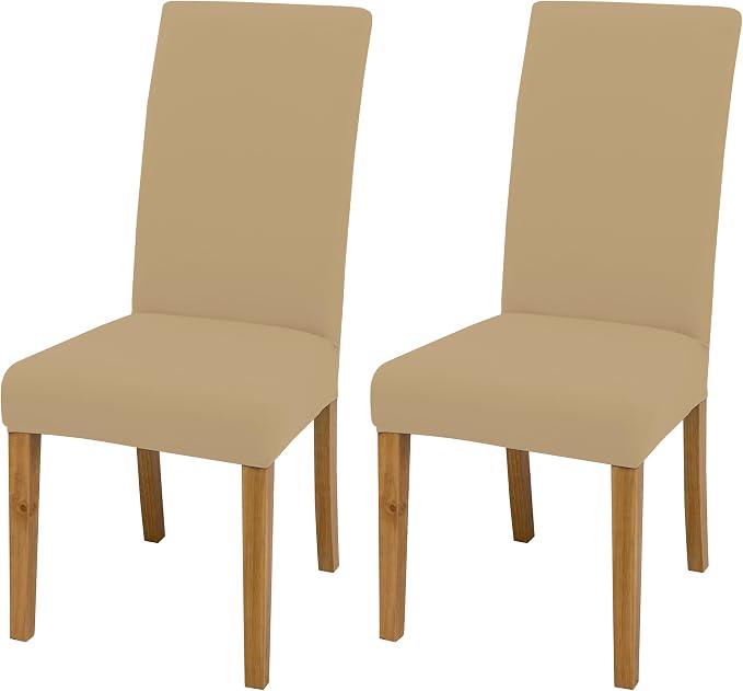 Dining Chair Covers, Stretch Seat Covers, Washable Furniture Protector | Washable, Stretch Fit, Soft, Non Slip, Dining Chair Covers, Seat Protector, Furniture Protector by BIETYONE