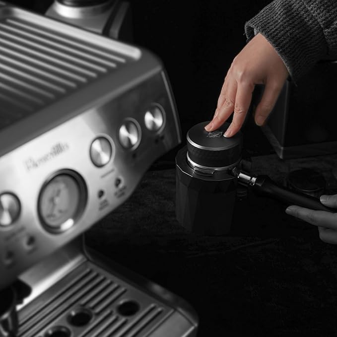 58mm Coffee Tamper | Built-In-Spring Handle Tamper Tools | Stainless Steel Espresso Tampers Fits 58mm Espresso Portafilter | Breville/Rancilio/La Marzocco/etc. 6296-51201-01A