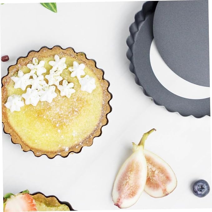 SECFOU 2pcs Non-stick Baking Tray and Cake Molds for Tarts Quiches and Desserts for Home and - Image 7