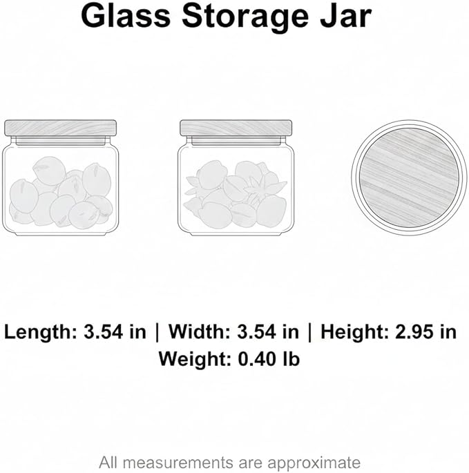 Clear Glass Storage Jar with Acacia Wood Lid for Pantry Organization - High Borosilicate Kitchen Canister - Image 7