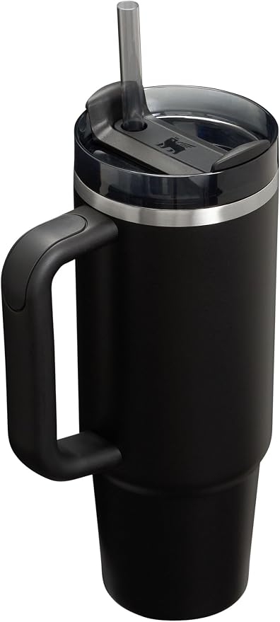 STANLEY Quencher H2.0 Flow State Tumbler, 30 oz, Black 2.0 | Handle and Straw | 3-Position Lid | Cup Holder Compatible for Travel | Insulated Stainless Steel Cup | BPA-Free - Image 2