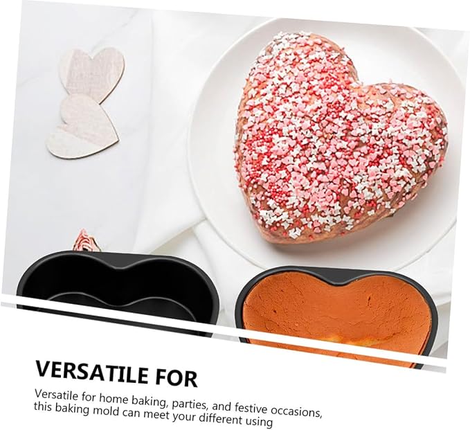 Heart Shaped Baking Pan Cake Pan Fat Oven Microwave Safe Detachable Bottom - Image 7