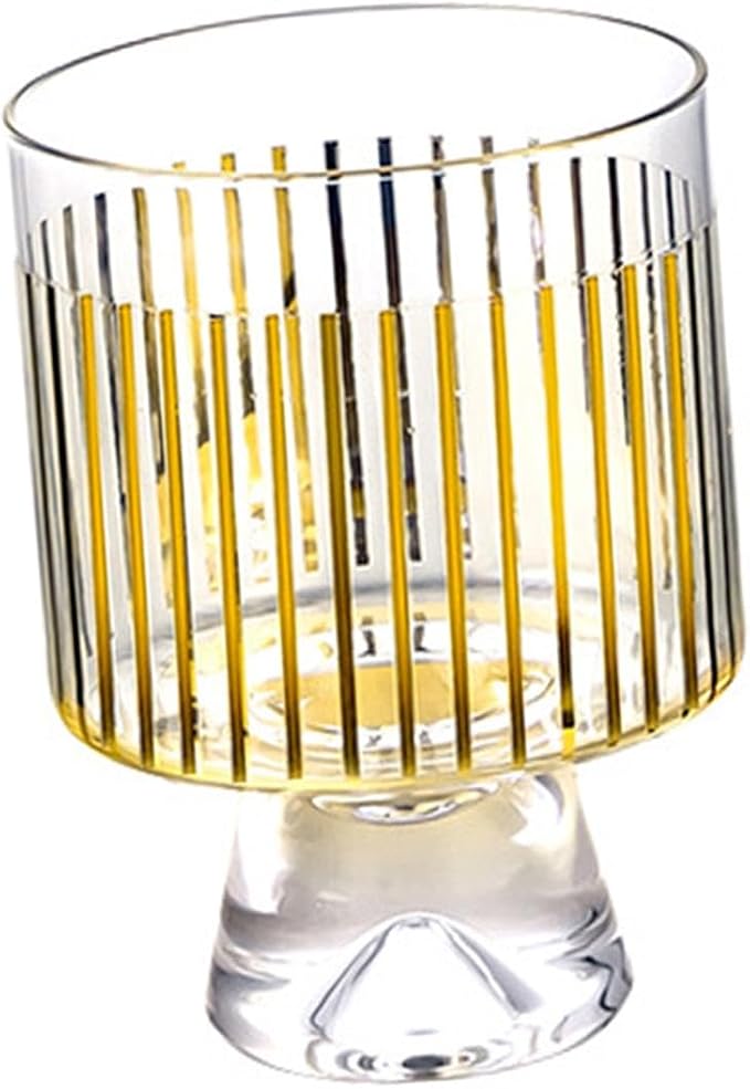 Wine Glasses Vintage Glassware Beverage Cup 300ml for Anniversary Cocktails Thanksgiving Birthday Graduation by Unknown