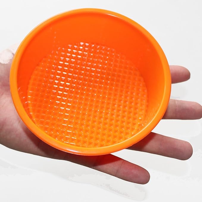 X-Haibei 4.5 Inch Silicone Round Mold, Flexible Mini Cake Pan for Baking Bread, Eggs & Sandwiches, Air Fryer & Oven Safe, Non-Stick Microwave Bread Maker for Keto & Low Carb Recipes