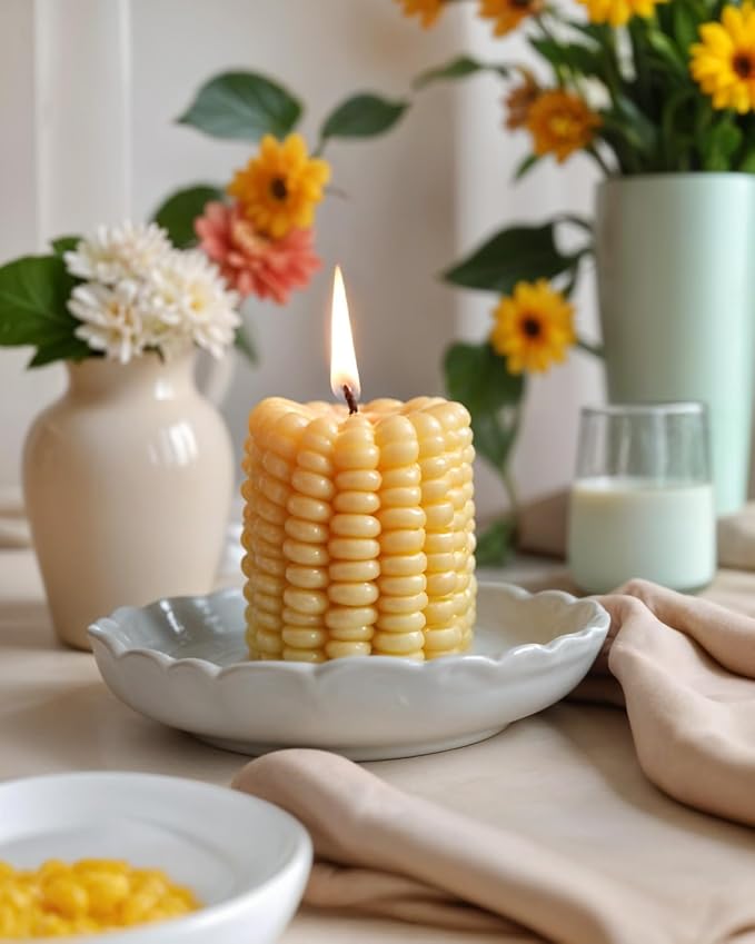 Corn Shape Silicone Mold, 3D Corn Molds, Artificial Food Candy Mold French Dessert Mousse Molds, Corn Shaped Candle Mold for Fondant Chocolate Clay Soap Lotion Bar - Image 9