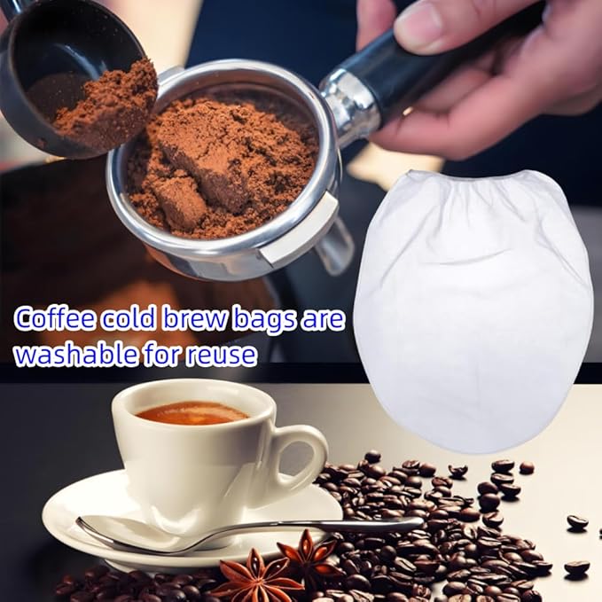 3Pack Cold Brew Coffee Filter Bag Reusable 5 Gallon Coffee Filter Compatible With Toddy Cold Brew System Strainer Bag, for 5 Gallon Commercial Brewers