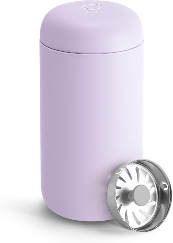Fellow 12 oz Carter Move Travel Mug - Vacuum-Insulated Stainless Steel Travel Coffee Mug - Coffee Tumbler with Ceramic Interior and Splash Guard - Lavender Purple by Unknown