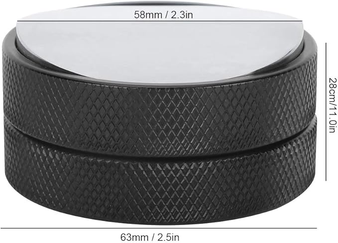 Professional Stainless Steel Coffee Press 58mm Heavy Duty Rustproof Tamper Tool for Espresso Machine Barista Home Use