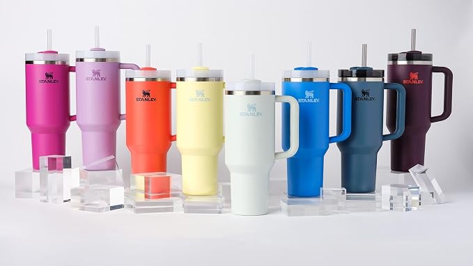 STANLEY Quencher H2.0 Flow State Tumbler, 40 oz, Fuchsia | Handle and Straw | 3-Position Lid | Cup Holder Compatible for Travel | Insulated Stainless Steel Cup | BPA-Free - Image 8