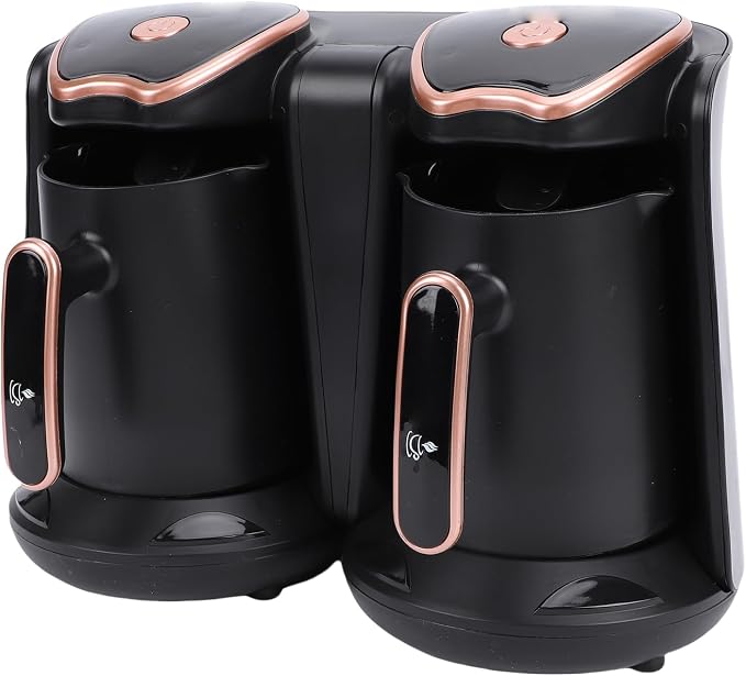Turkish Coffee Maker Machine 800W Electric Dual Pot Adjustable Temperature Coffee Brewer for Authentic Flavor with 500ml Capacity - Image 4